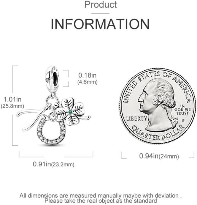 CYCUFF Store 925 Sterling Silver Charms Suitable for Charm Necklaces, Bracelet Pendants Beads Jewellery Gift for Women Family Friends - Image 3